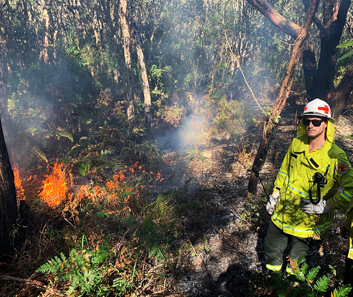 Treachery Beach hazard reduction burn
