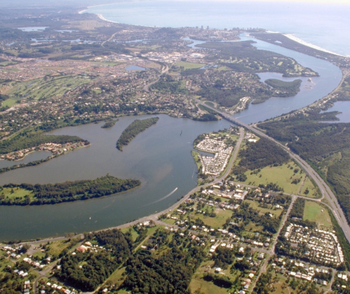Tweed River aerial view